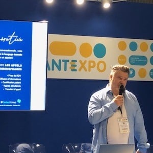 SantExpo 2024 Présentation de l'IA téléphonique générative d'IPContact Group